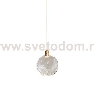 Подвесной светильник OD2440-1 gold/clear