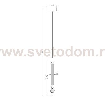 Подвесной светильник OD2503-1 gold