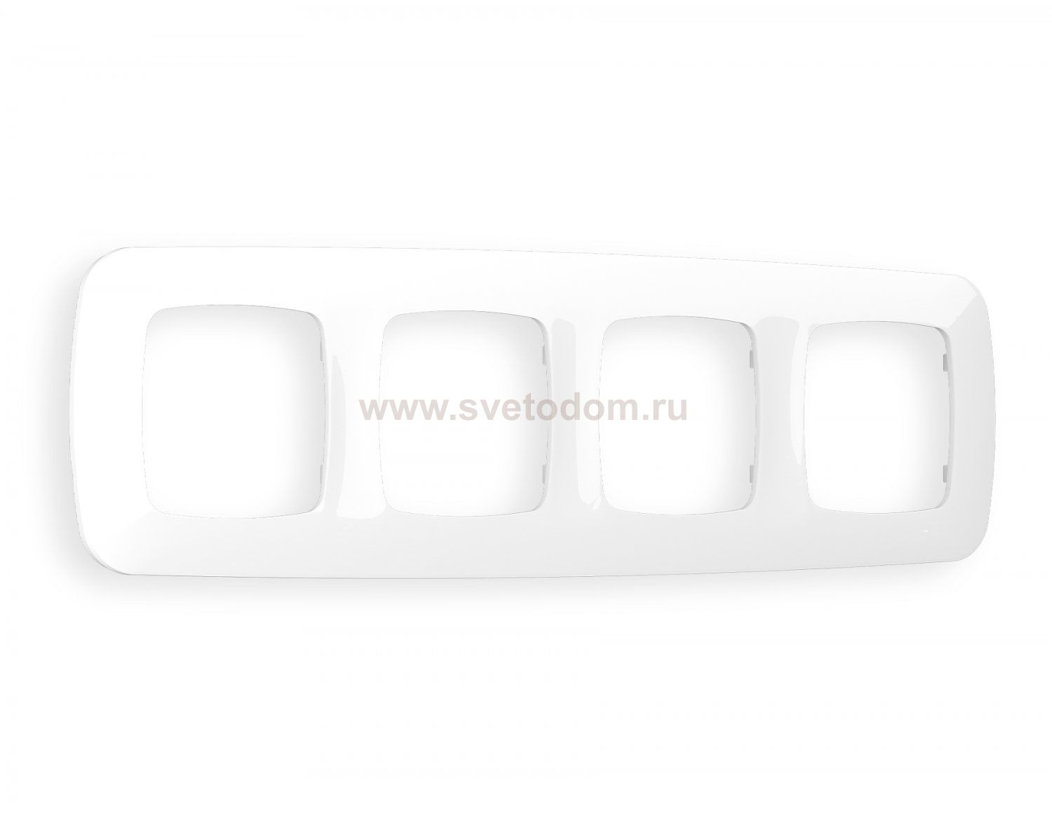 Рамка OMEGA Ecta (Белый глянец) 4-ая OF140104 Ambrella Volt