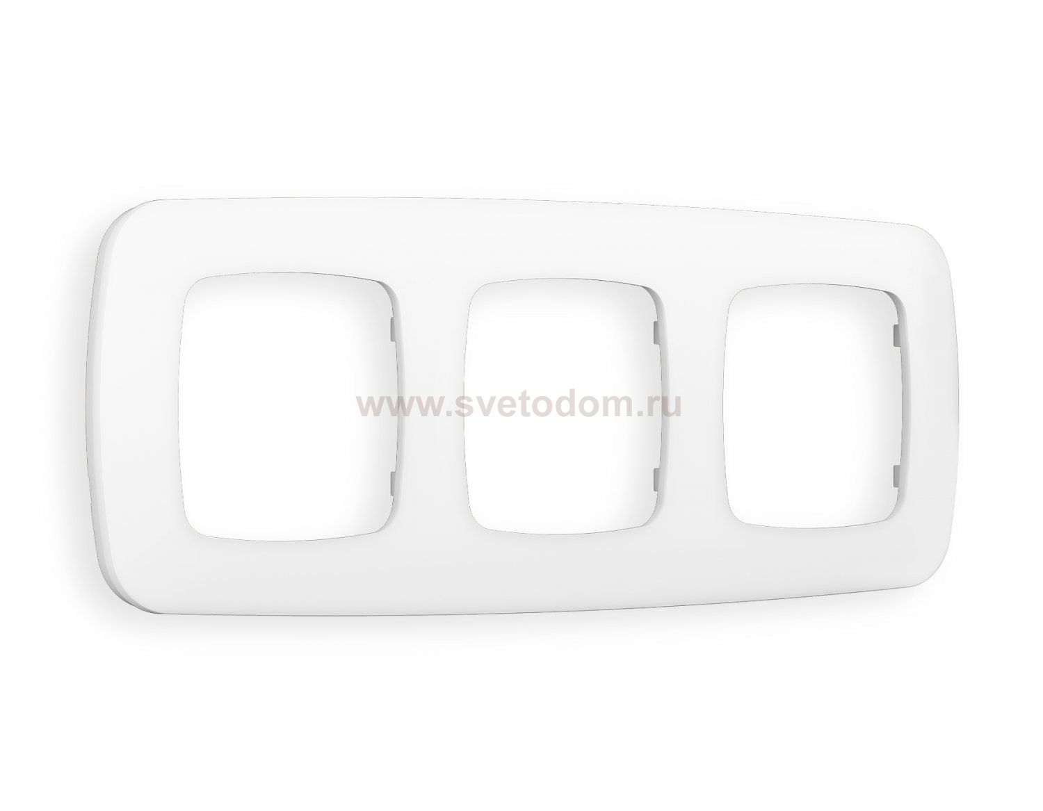 Рамка OMEGA Ecta (Белый матовый) 3-ая OF140123 Ambrella Volt