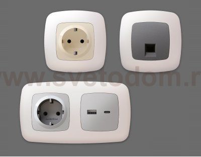 Рамка OMEGA Ecta (Жемчуг) 3-ая OF140203 Ambrella Volt