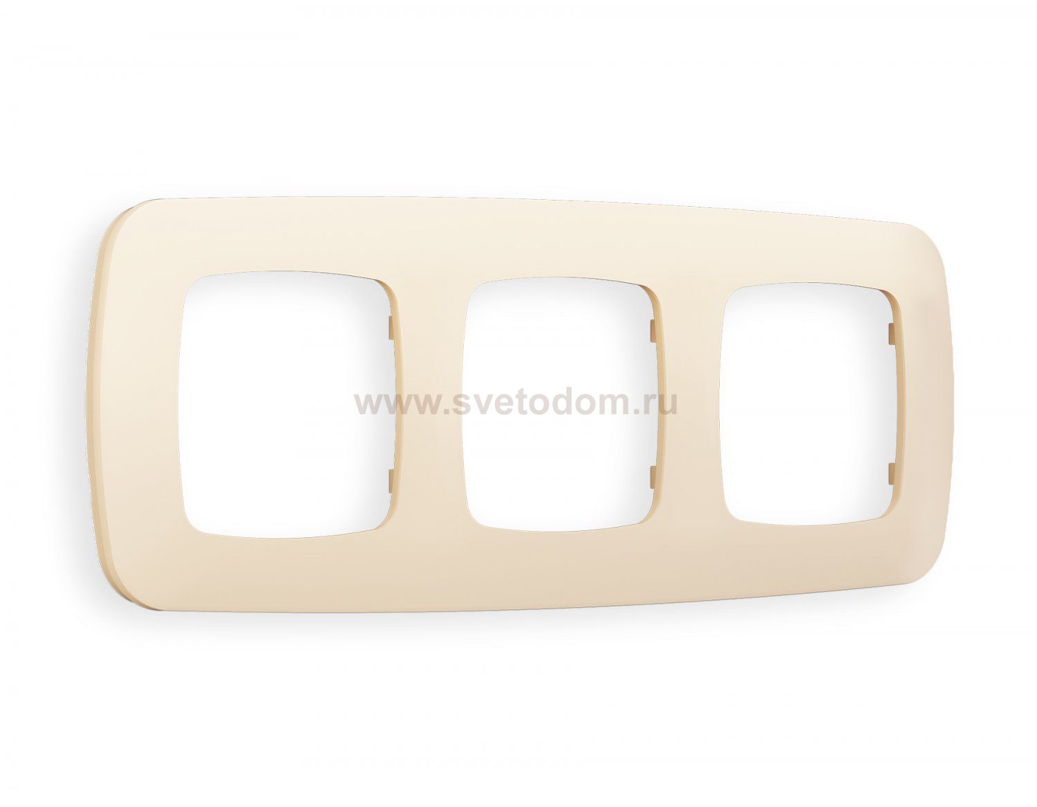 Рамка OMEGA Ecta (Бежевый матовый) 3-ая OF140333 Ambrella Volt