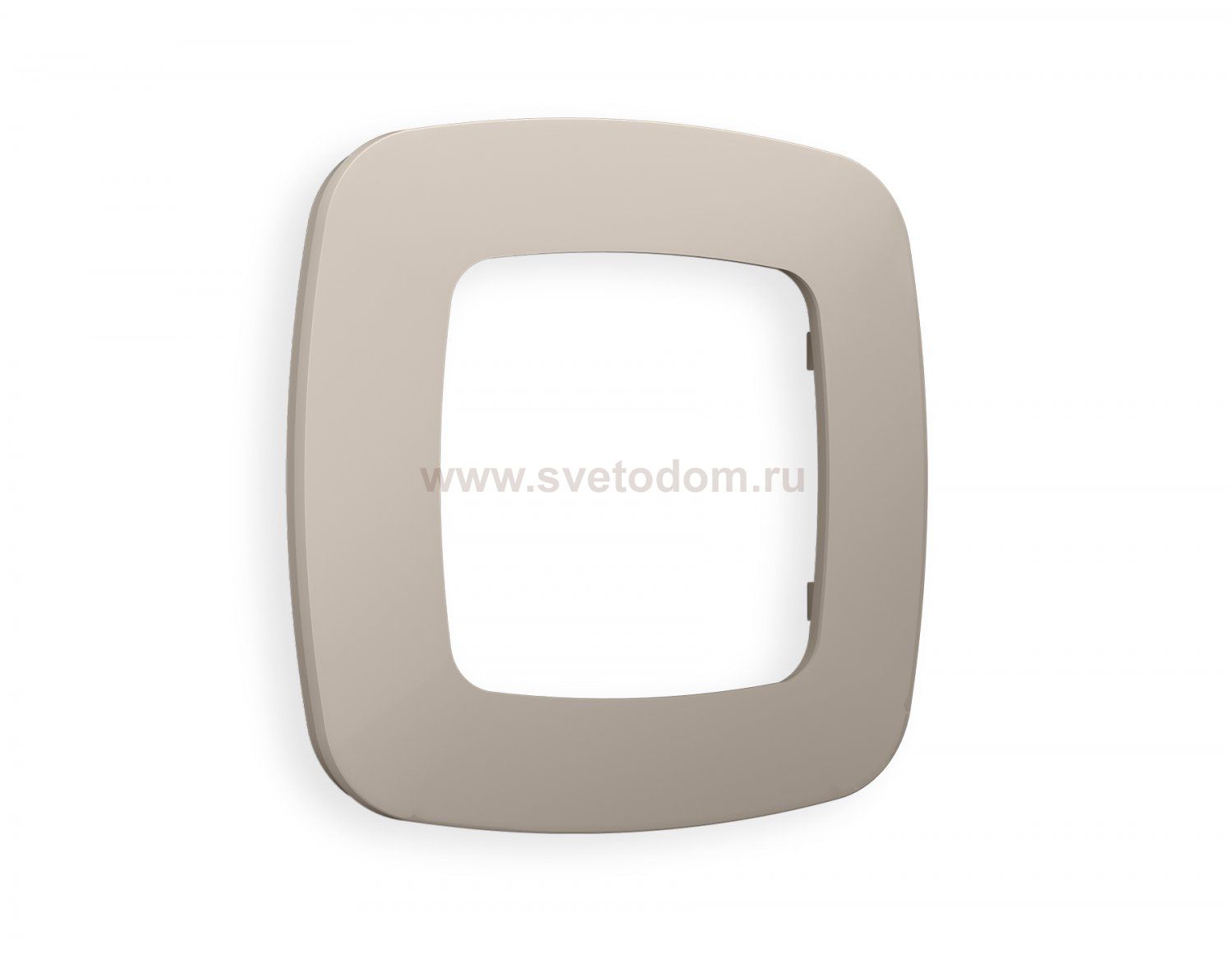 Рамка OMEGA Ecta (Серо-бежевый матовый) 1-ая OF140361 Ambrella Volt