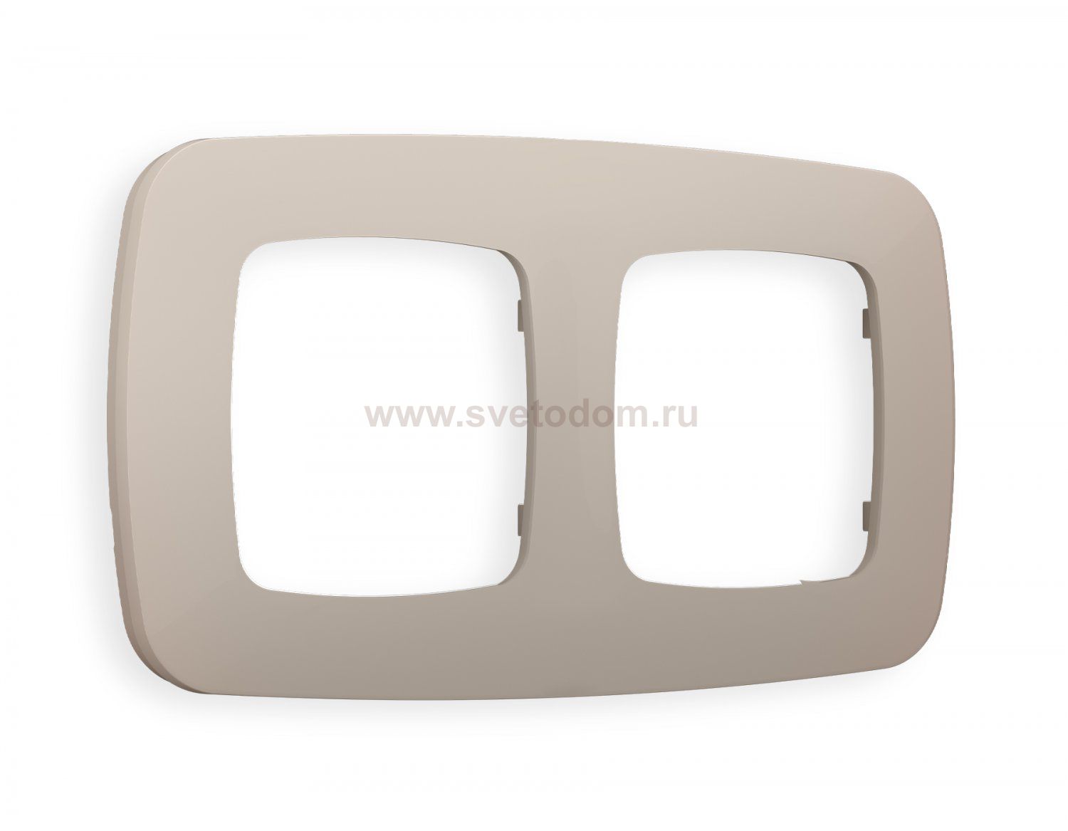 Рамка OMEGA Ecta (Серо-бежевый матовый) 2-ая OF140362 Ambrella Volt