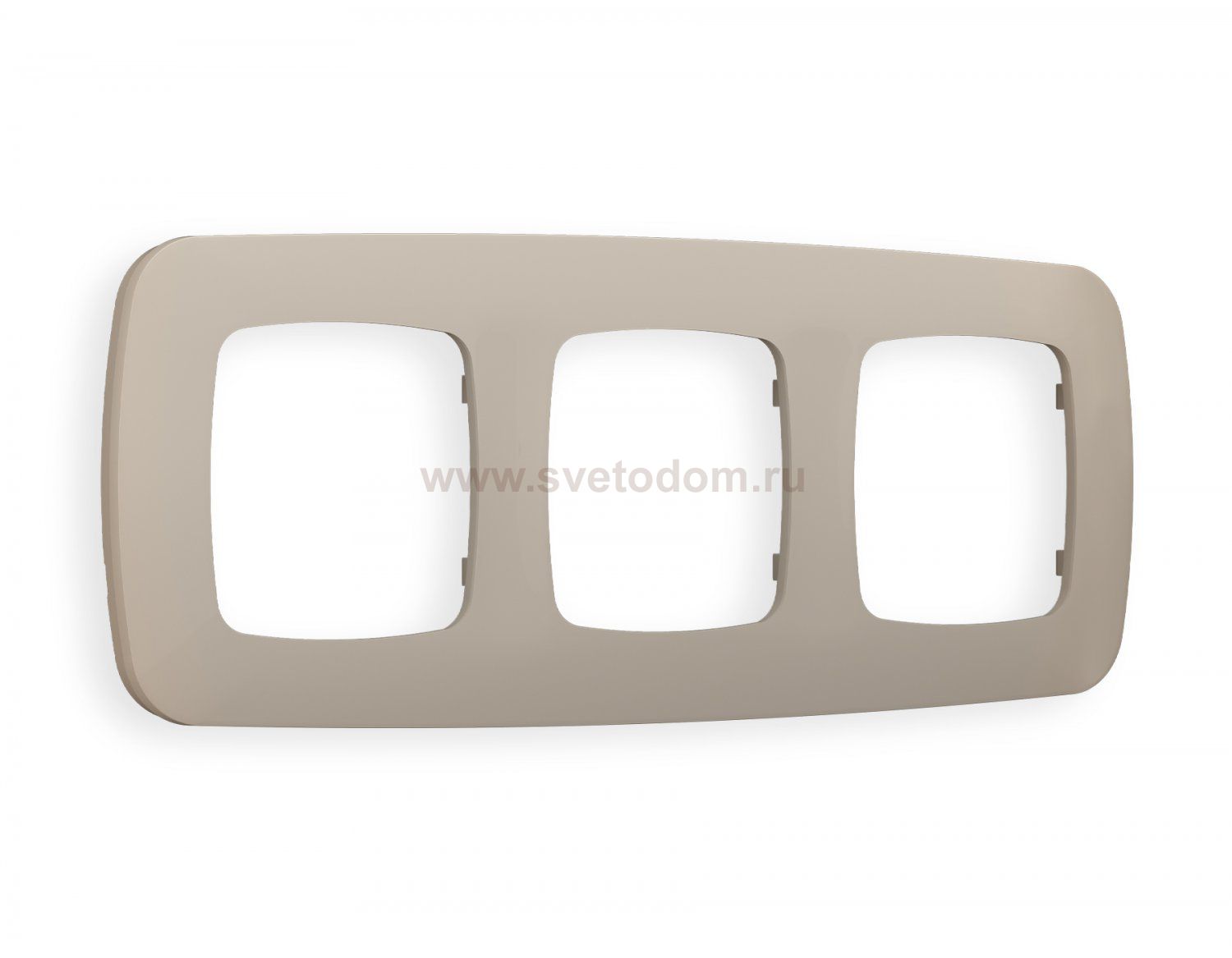 Рамка OMEGA Ecta (Серо-бежевый матовый) 3-ая OF140363 Ambrella Volt