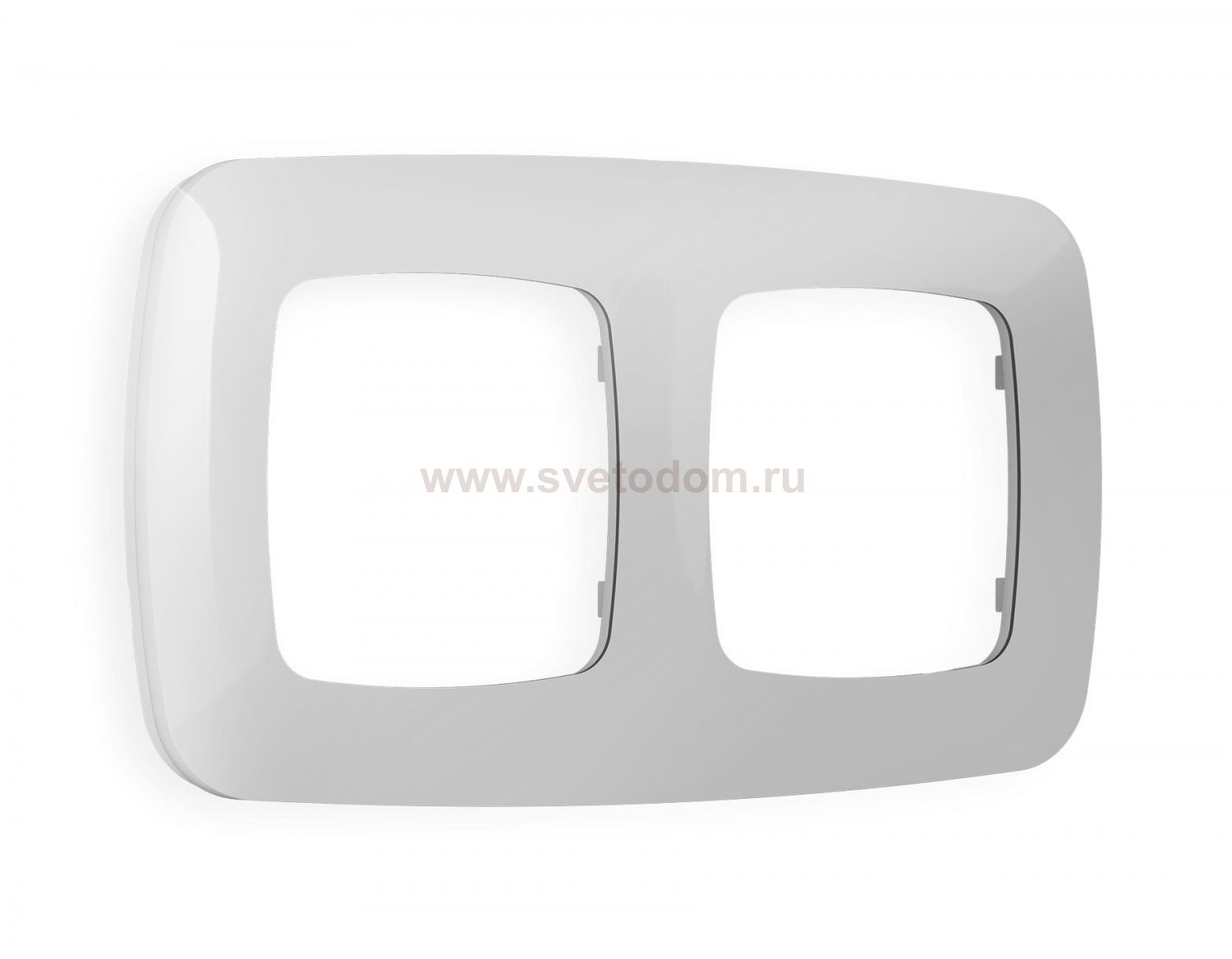 Рамка OMEGA Ecta (Серебро глянец) 2-ая OF140402 Ambrella Volt