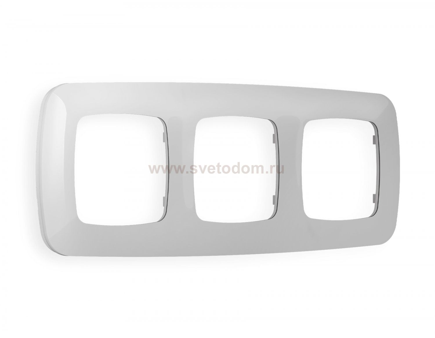 Рамка OMEGA Ecta (Серебро глянец) 3-ая OF140403 Ambrella Volt