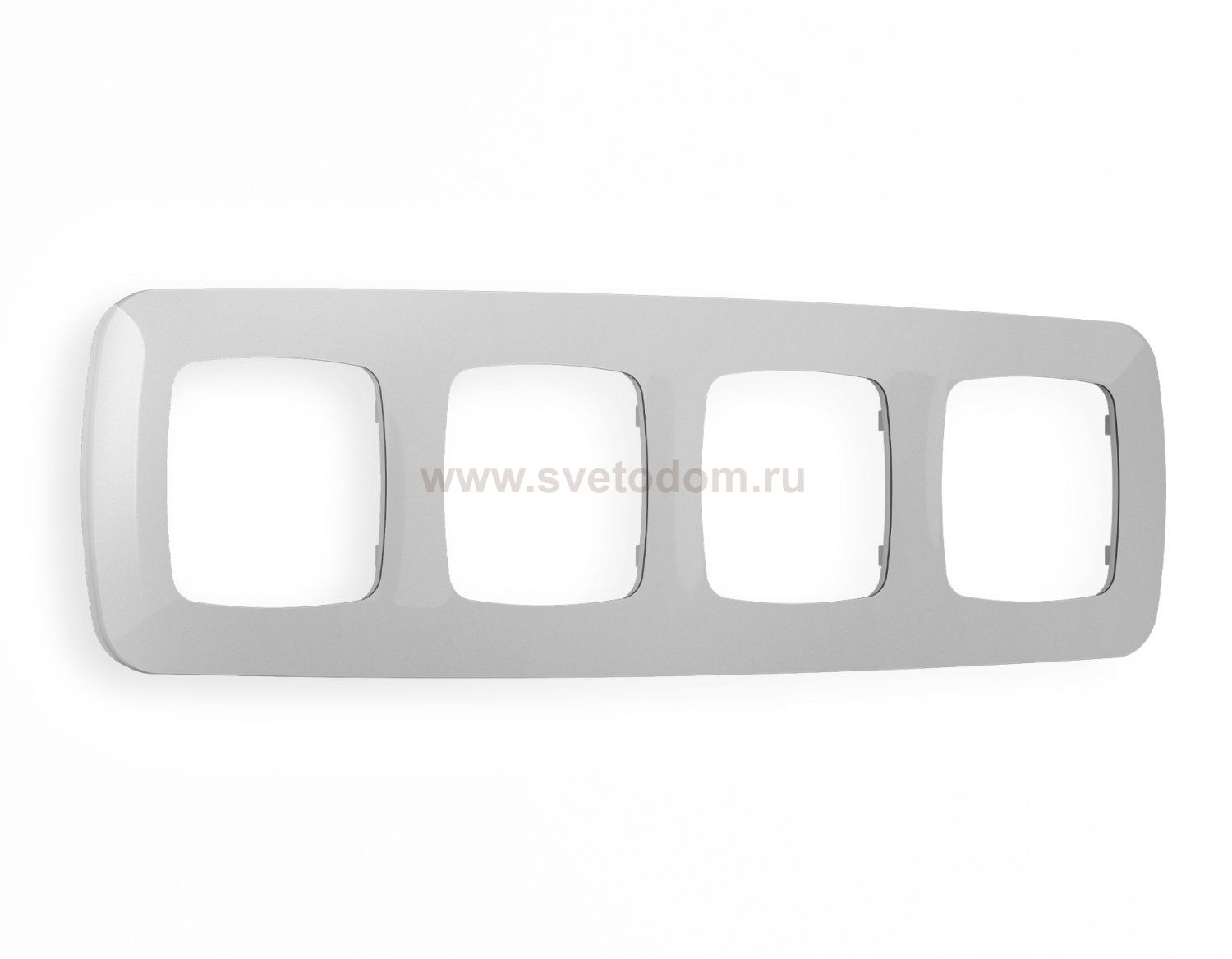 Рамка OMEGA Ecta (Серебро глянец) 4-ая OF140404 Ambrella Volt