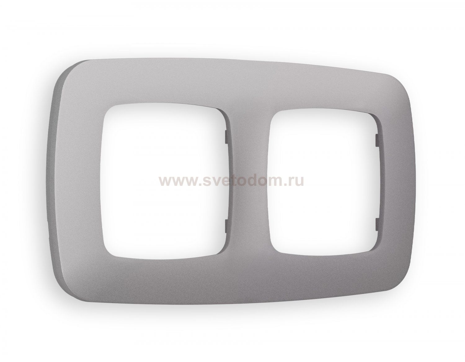 Рамка OMEGA Ecta (Сталь матовый) 2-ая OF140502 Ambrella Volt