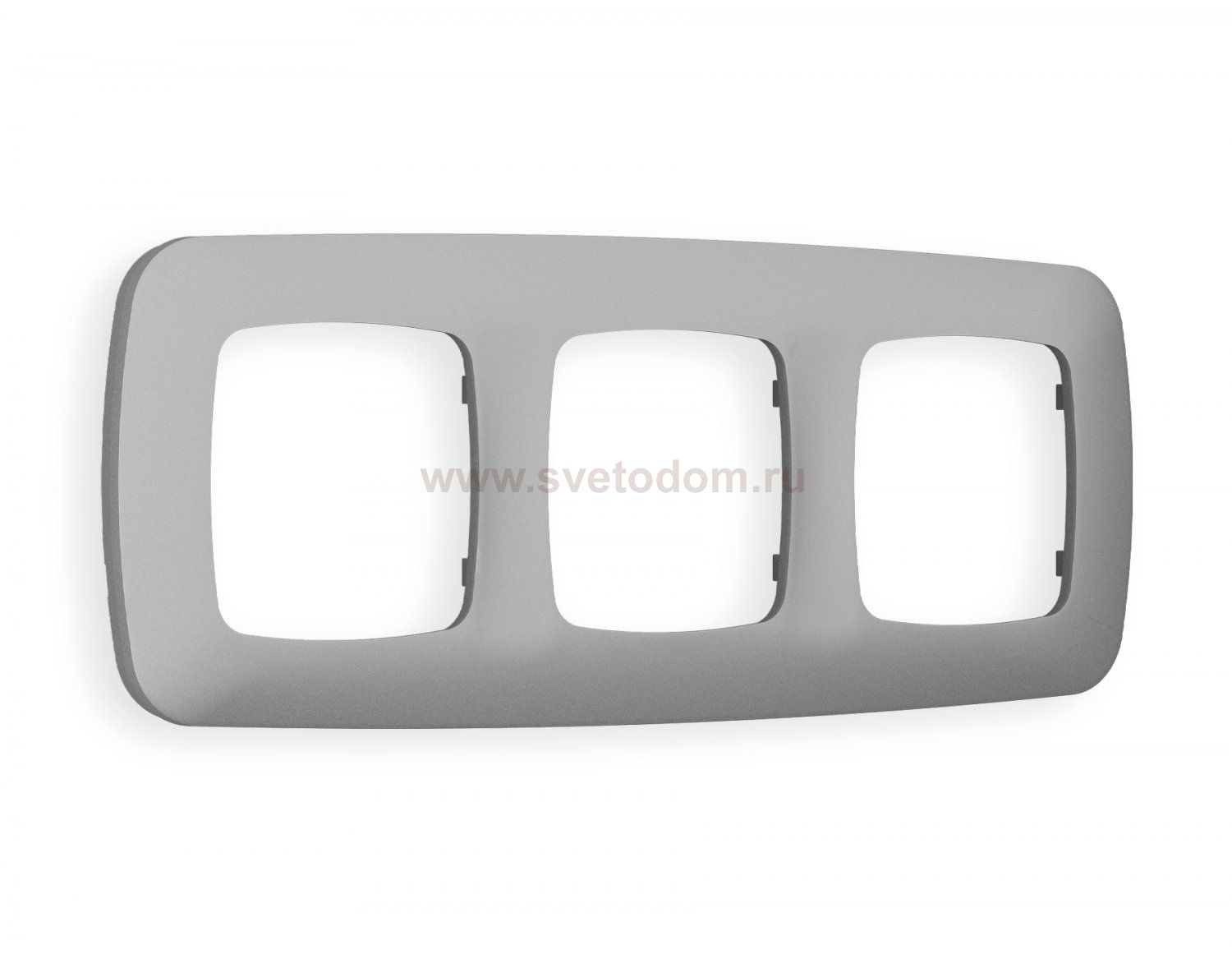 Рамка OMEGA Ecta (Сталь матовый) 3-ая OF140503 Ambrella Volt