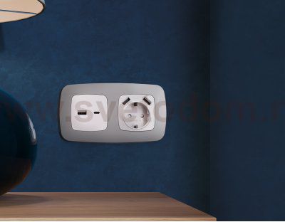 Рамка OMEGA Ecta (Сталь матовый) 3-ая OF140503 Ambrella Volt