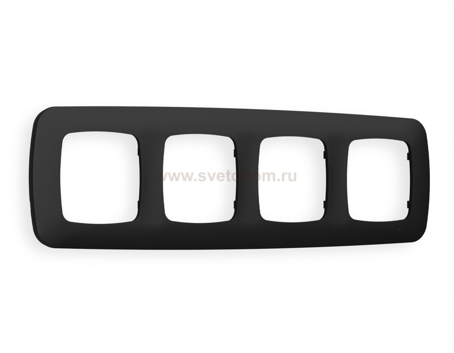 Рамка OMEGA Ecta (Черный матовый) 4-ая OF140704 Ambrella Volt