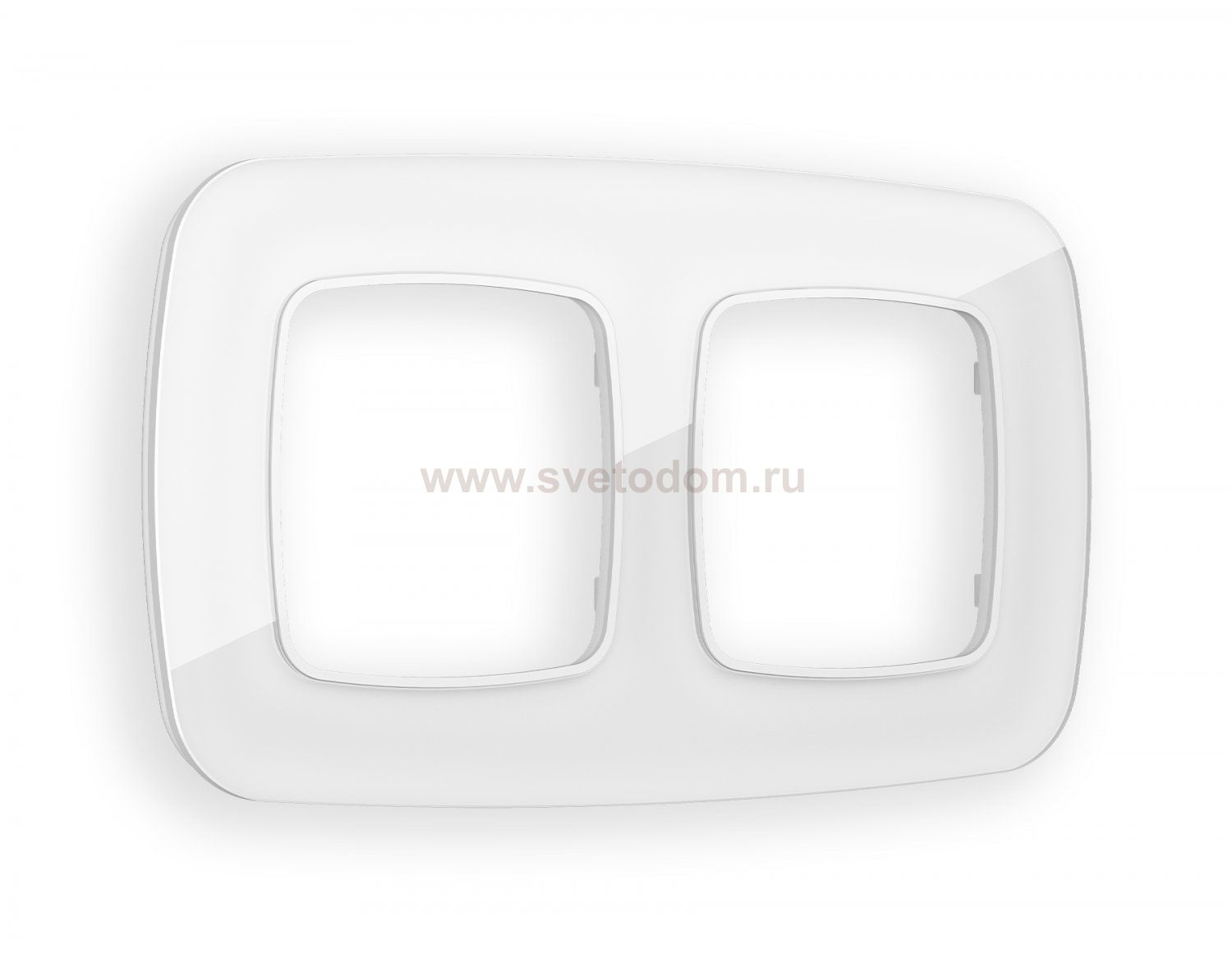 Рамка OMEGA Radian (Белый Стекло органическое) 2-ая OF320102 Ambrella Volt