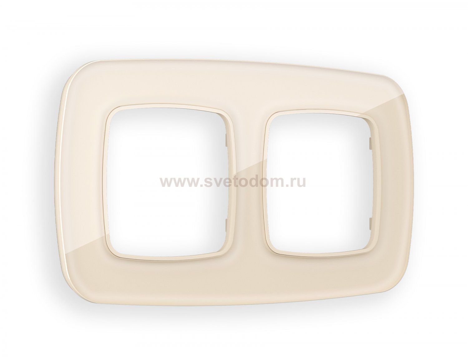 Рамка OMEGA Radian (Бежевый Стекло органическое) 2-ая OF320302 Ambrella Volt