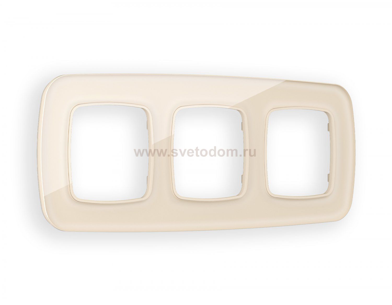 Рамка OMEGA Radian (Бежевый Стекло органическое) 3-ая OF320303 Ambrella Volt