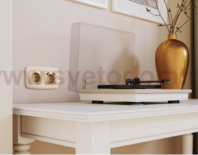 Рамка OMEGA Radian (Бежевый Стекло органическое) 4-ая OF320304 Ambrella Volt