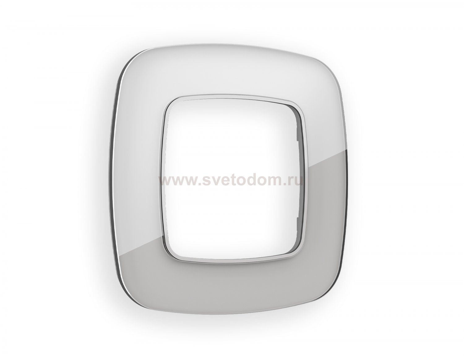 Рамка OMEGA Radian (Серебро Стекло органическое) 1-ая OF320401 Ambrella Volt