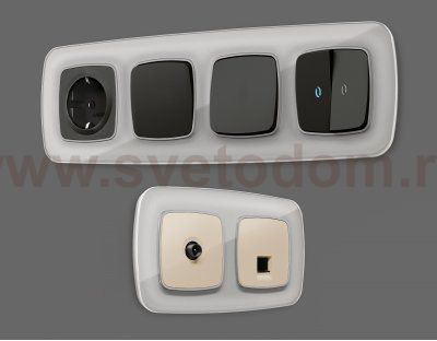 Рамка OMEGA Radian (Серебро Стекло органическое) 1-ая OF320401 Ambrella Volt