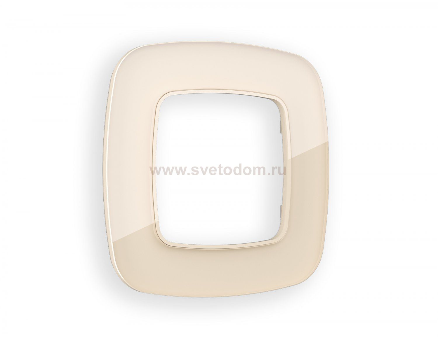 Рамка OMEGA Radian (Бежевый Стекло закаленное натуральное) 1-ая OF350301 Ambrella Volt