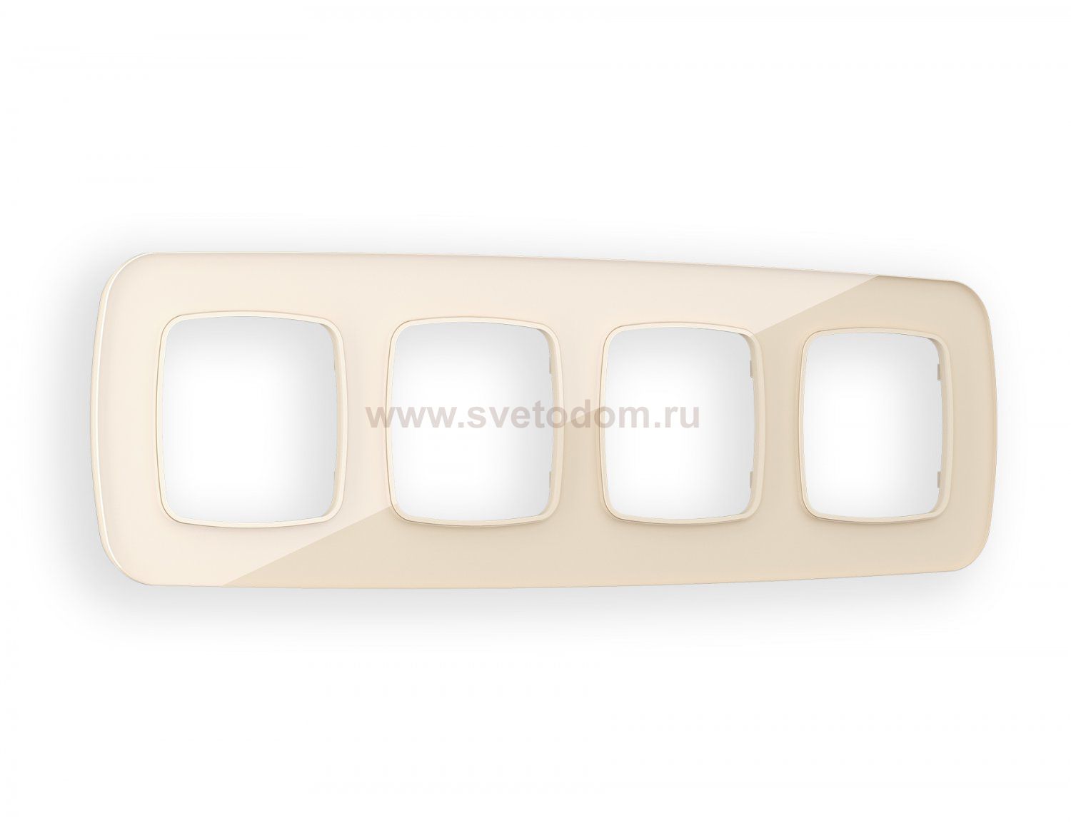 Рамка OMEGA Radian (Бежевый Стекло закаленное натуральное) 4-ая OF350304 Ambrella Volt