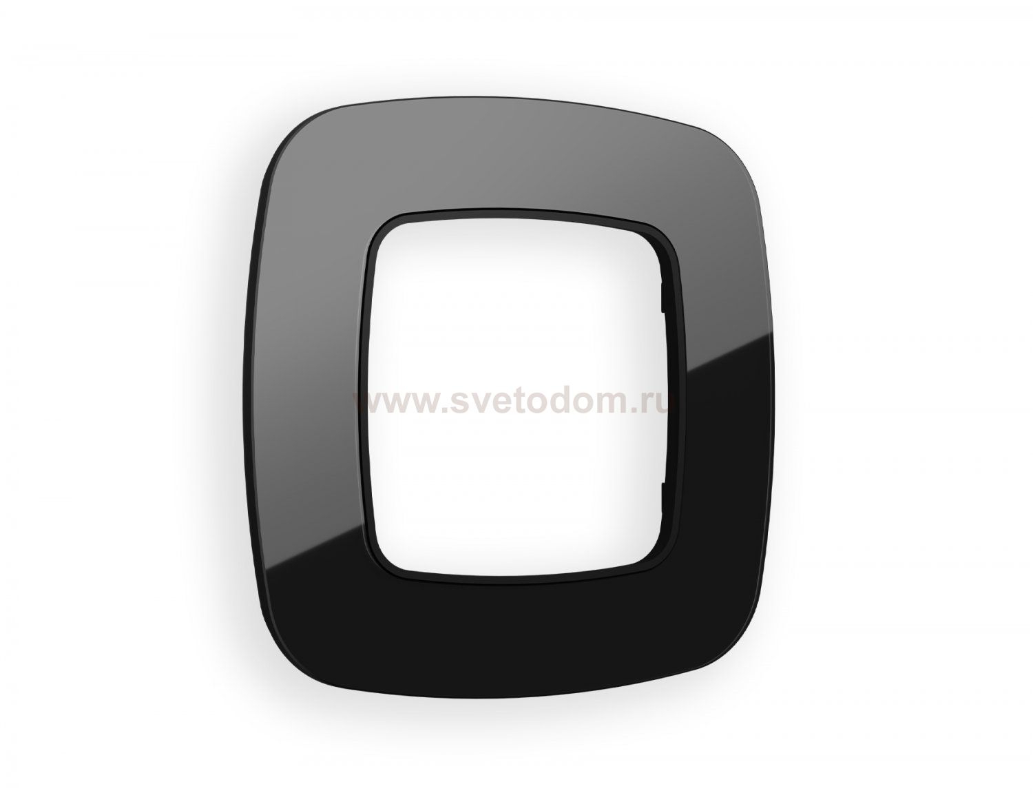 Рамка OMEGA Radian (Черный Стекло закаленное натуральное) 1-ая OF350801 Ambrella Volt