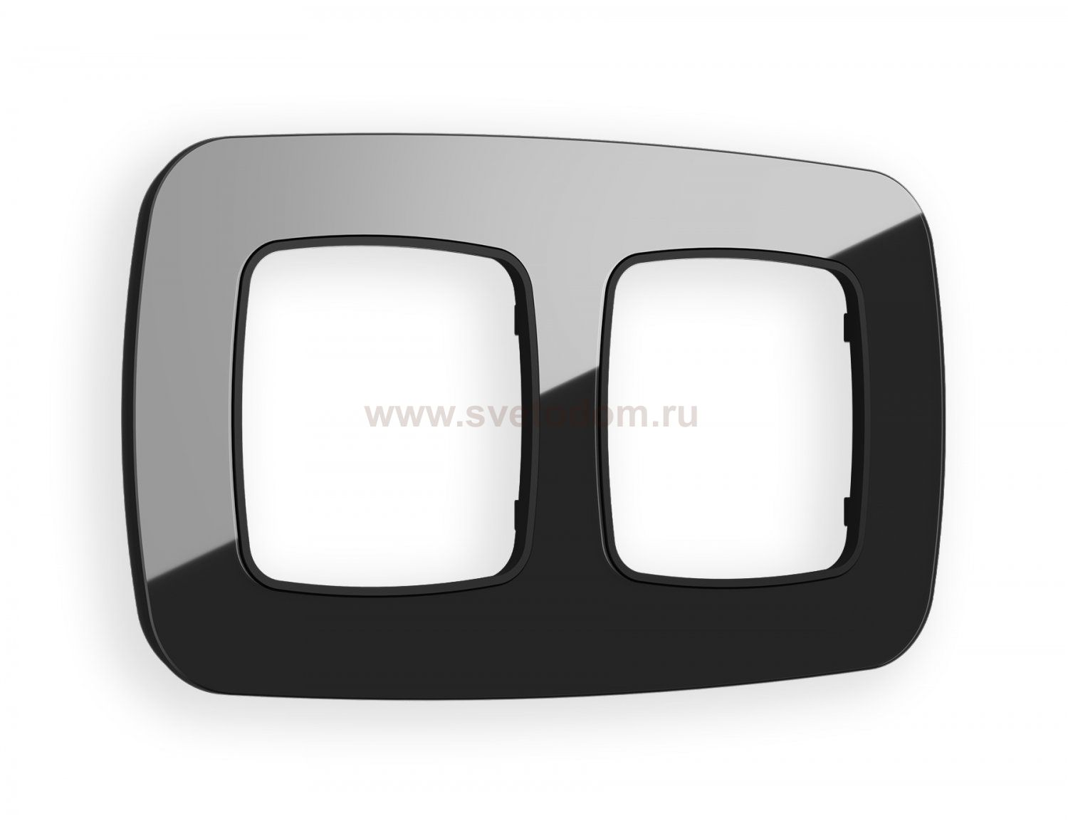 Рамка OMEGA Radian (Черный Стекло закаленное натуральное) 2-ая OF350802 Ambrella Volt