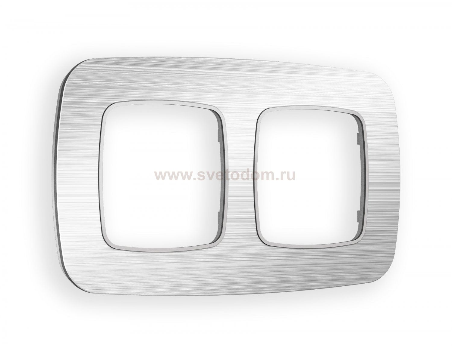 Рамка OMEGA Radian (Серебро Металл шлифованный) 2-ая OF580102 Ambrella Volt