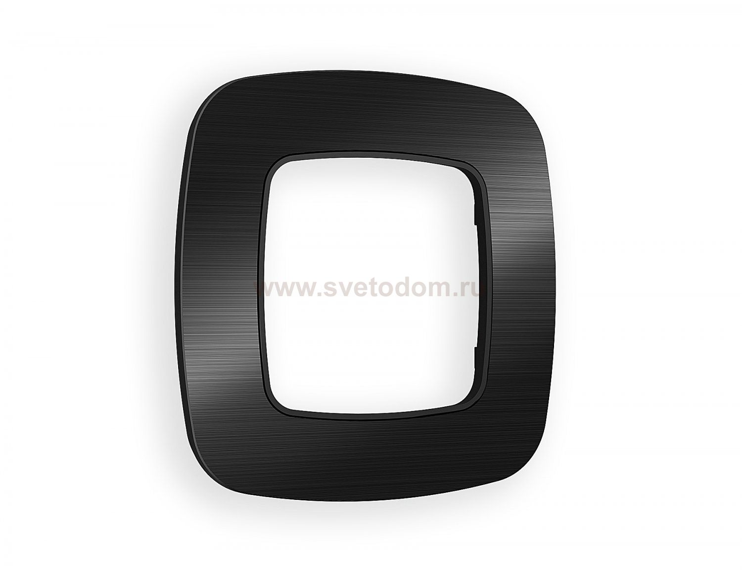 Рамка OMEGA Radian (Черный Металл шлифованный) 1-ая OF580501 Ambrella Volt