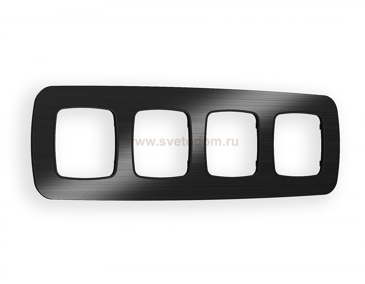 Рамка OMEGA Radian (Черный Металл шлифованный) 4-ая OF580504 Ambrella Volt