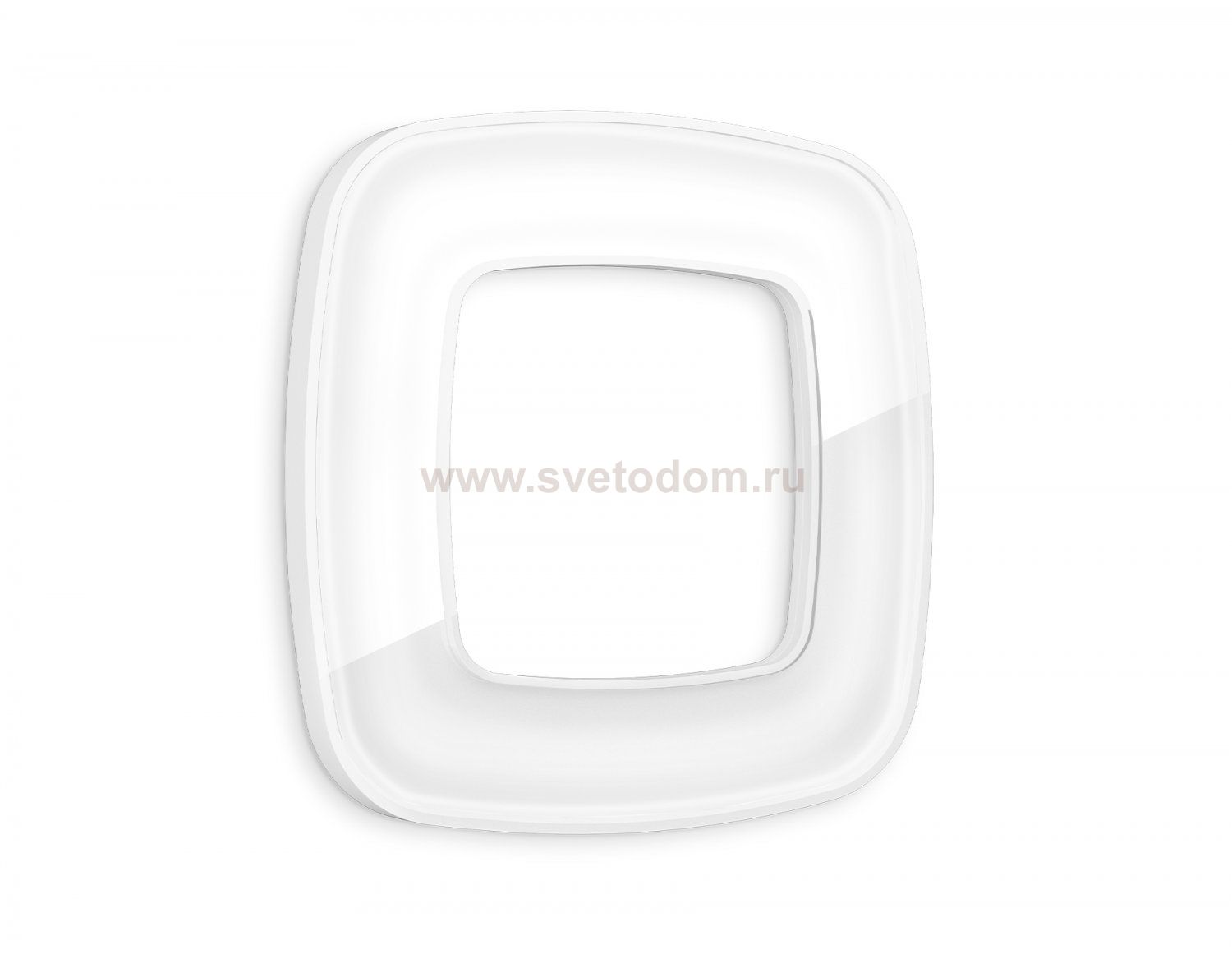 Рамка OMEGA Coint (Белый Стекло органическое) 1-ая OF640101 Ambrella Volt