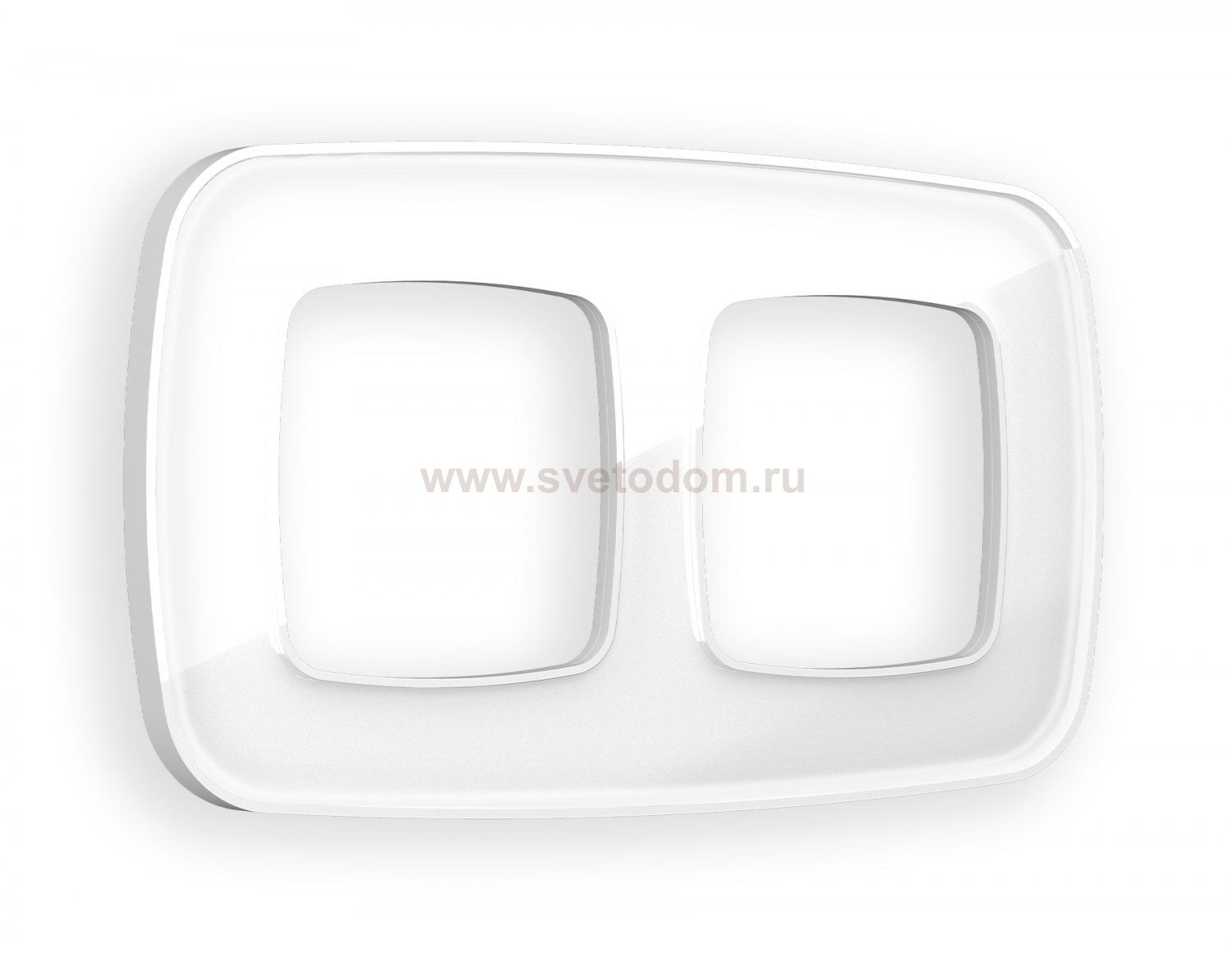 Рамка OMEGA Coint (Белый Стекло органическое) 2-ая OF640102 Ambrella Volt