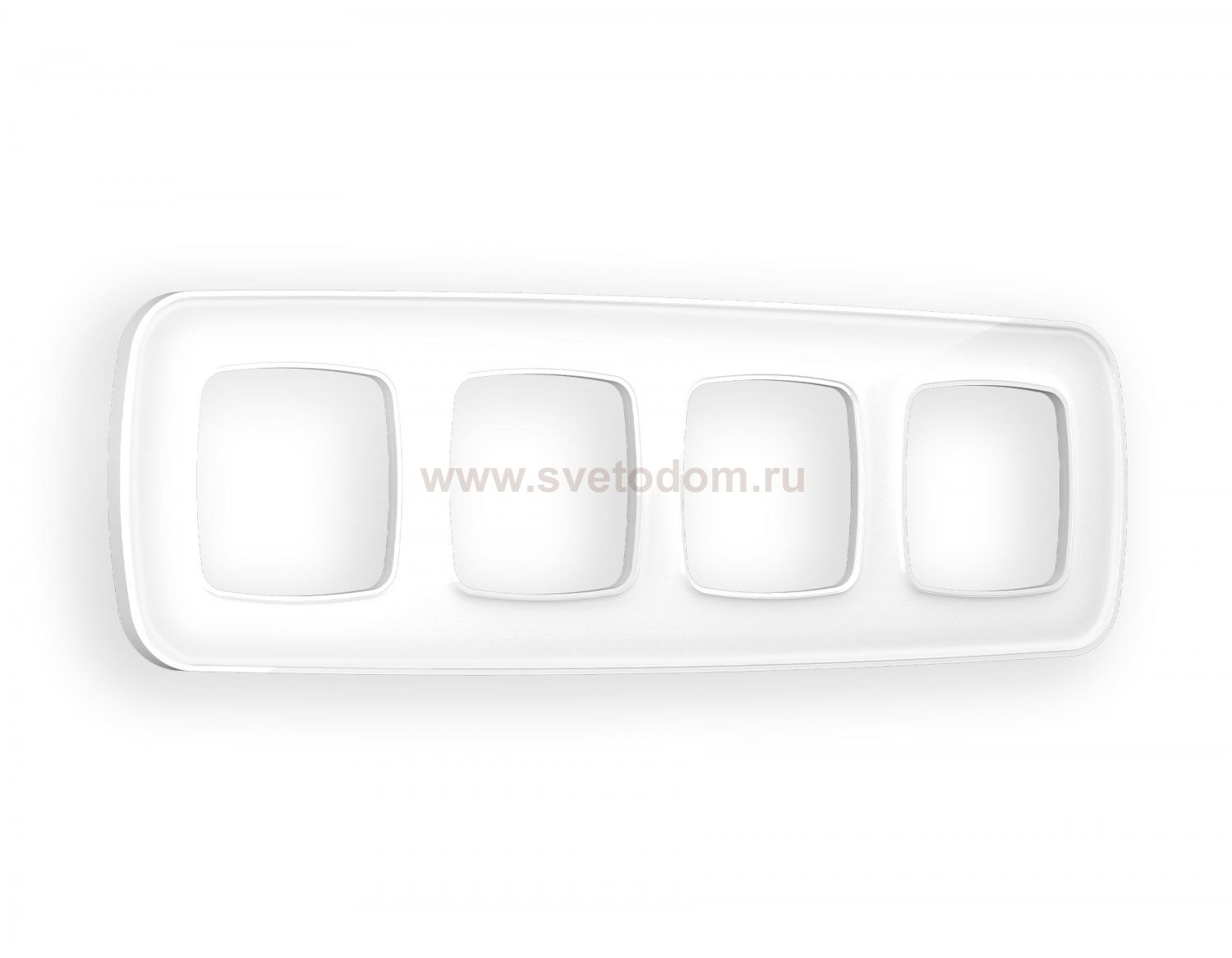 Рамка OMEGA Coint (Белый Стекло органическое) 4-ая OF640104 Ambrella Volt