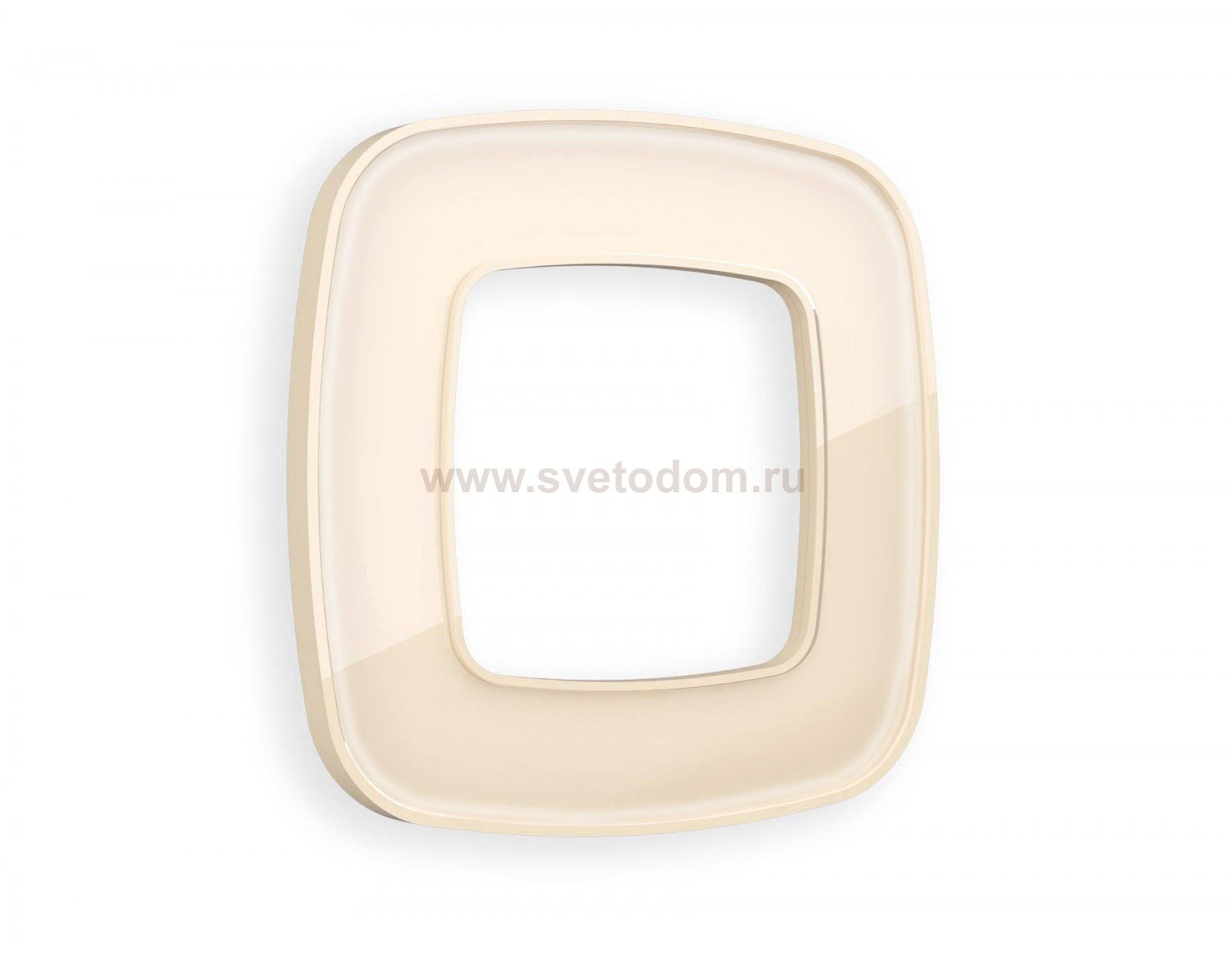 Рамка OMEGA Coint (Бежевый Стекло органическое) 1-ая OF640301 Ambrella Volt