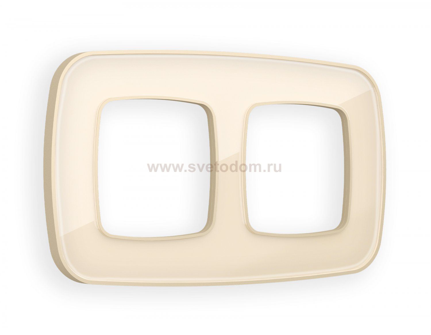 Рамка OMEGA Coint (Бежевый Стекло органическое) 2-ая OF640302 Ambrella Volt