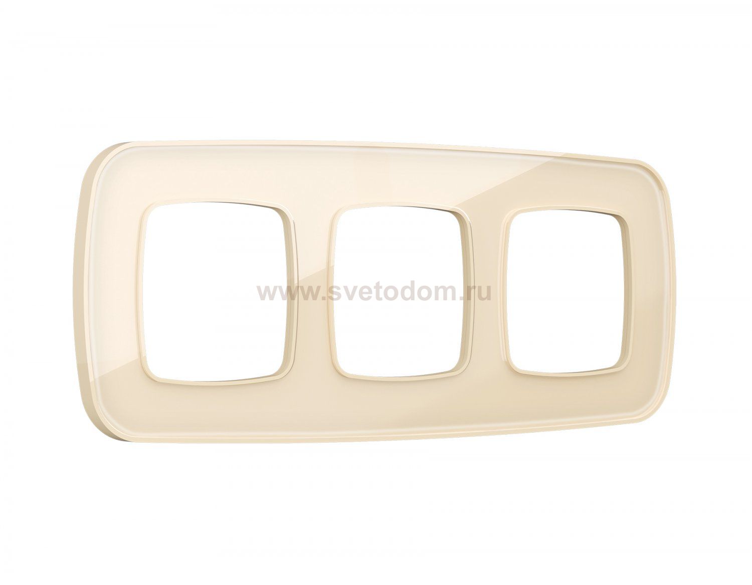 Рамка OMEGA Coint (Бежевый Стекло органическое) 3-ая OF640303 Ambrella Volt