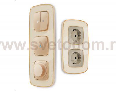 Рамка OMEGA Coint (Бежевый Стекло органическое/Шампань) 1-ая OF640341 Ambrella Volt