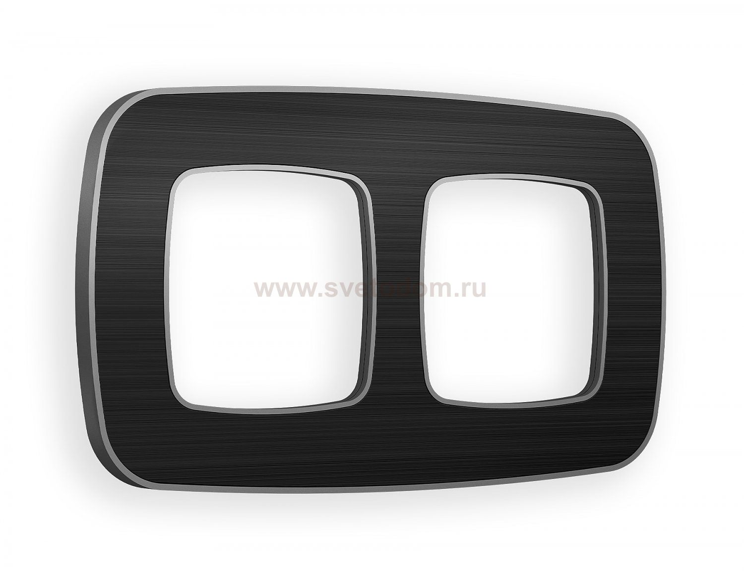 Рамка OMEGA Coint (Черный Стекло органическое/Сталь) 2-ая OF640532 Ambrella Volt