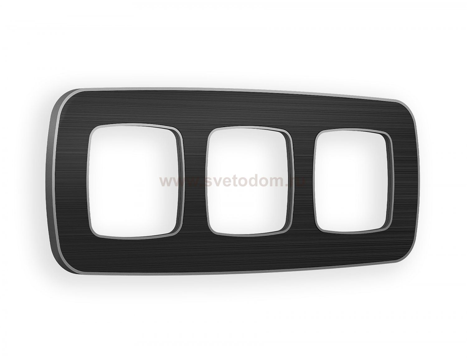 Рамка OMEGA Coint (Черный Стекло органическое/Сталь) 3-ая OF640533 Ambrella Volt