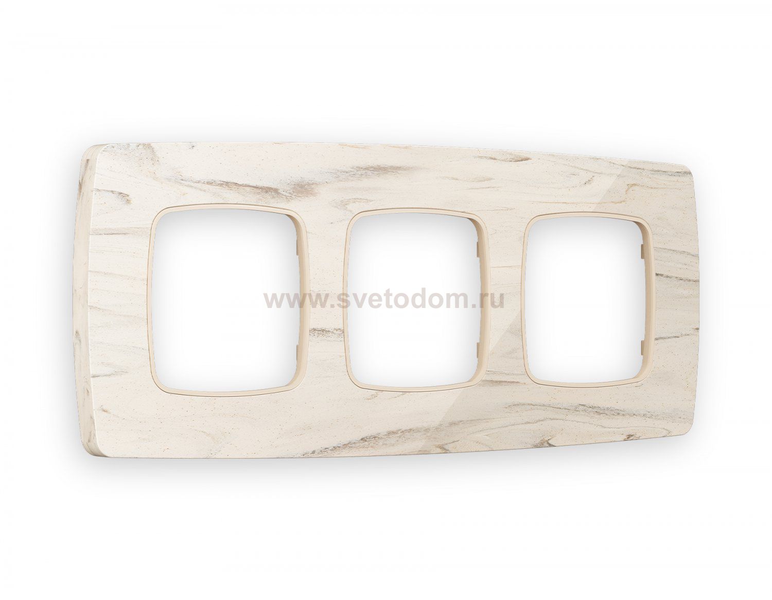 Рамка OMEGA Opera (Серо-бежевый мрамор) 3-ая OF940603 Ambrella Volt