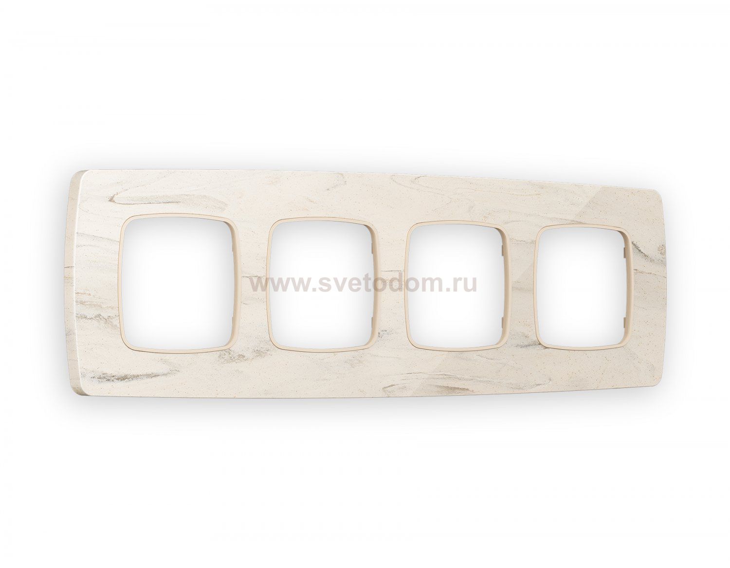 Рамка OMEGA Opera (Серо-бежевый мрамор) 4-ая OF940604 Ambrella Volt