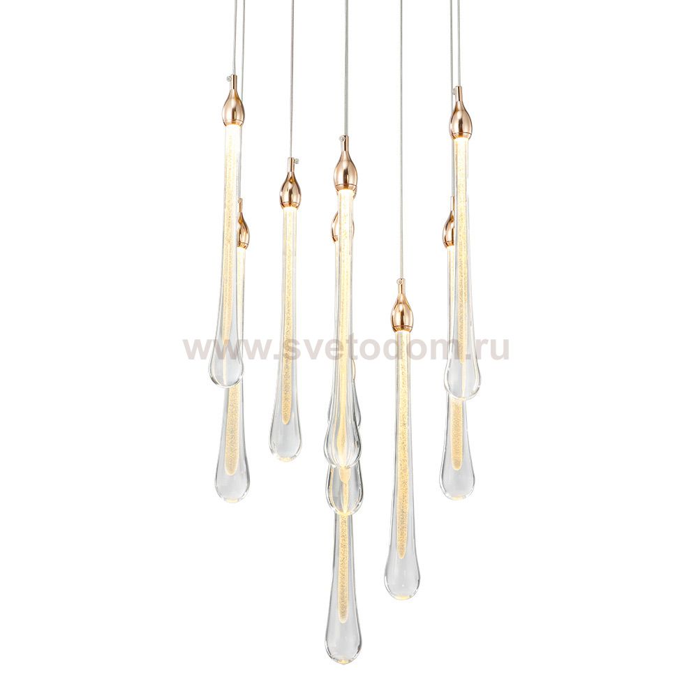 Подвесной светильник Teardrop 10 gold OM801670-10-G Delight