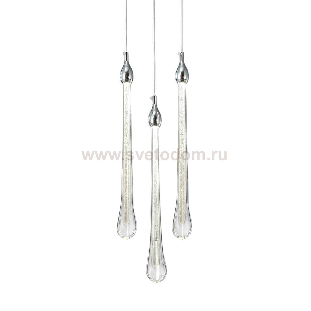 Подвесной светильник Teardrop 3 chrome OM801670-3-CH Delight