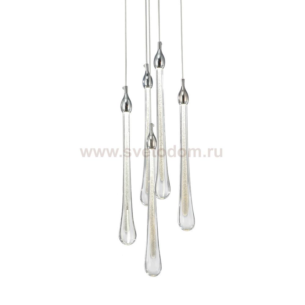 Подвесной светильник Teardrop 5 chrome