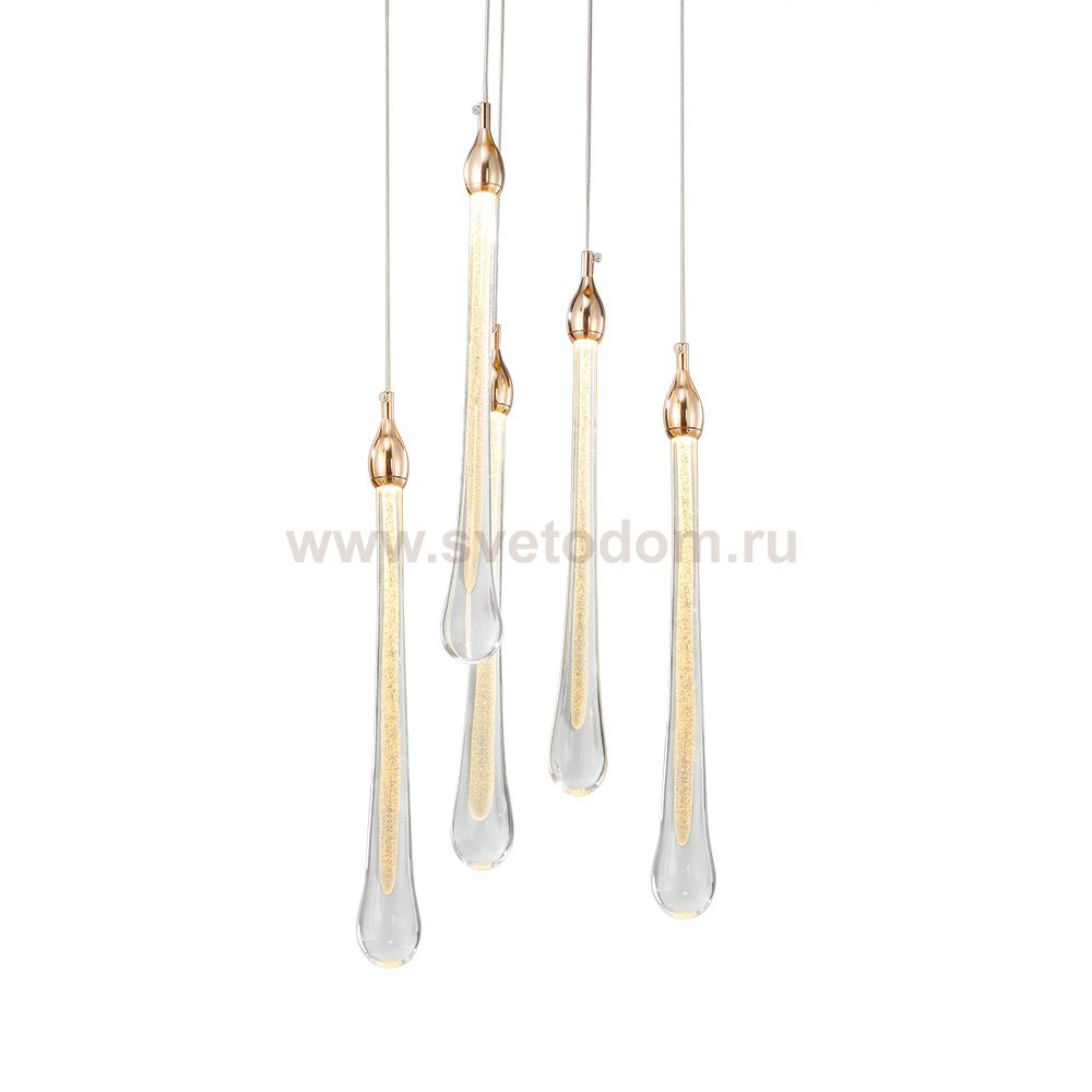 Подвесной светильник Teardrop 5 gold OM801670-5-G Delight