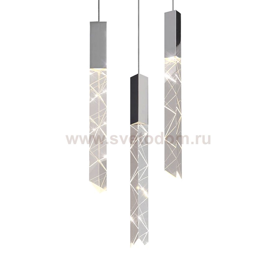Подвесной светильник Trinity 3 chrome OM8201013-3 chrome Delight