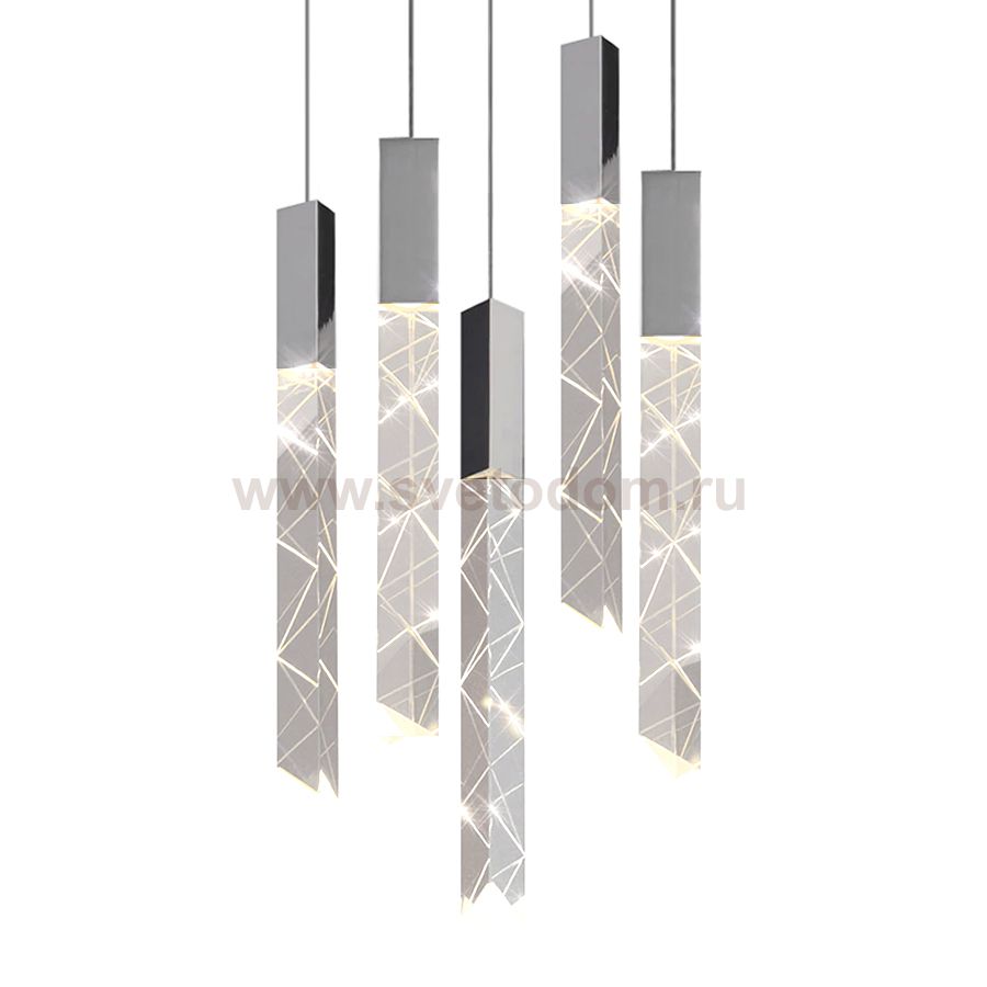 Подвесной светильник Trinity 5 chrome OM8201013-5 chrome Delight