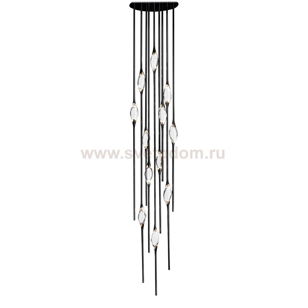 Подвесной светильник Pezzo 12 pearl black OM82111-12 pearl black Delight