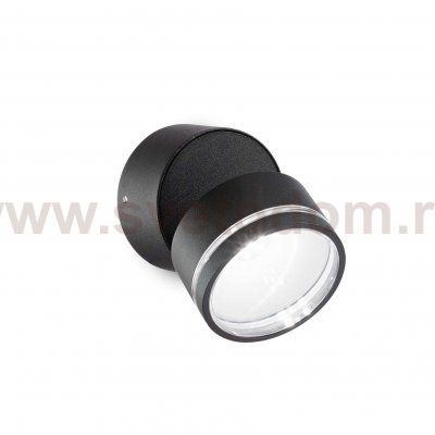 Светильник бра Ideal lux OMEGA ROUND AP1 NERO (165387)