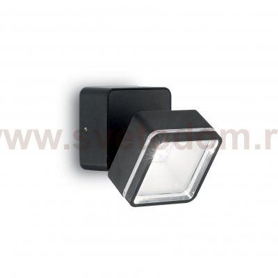 Светильник бра Ideal lux OMEGA SQUARE AP1 NERO (165370)