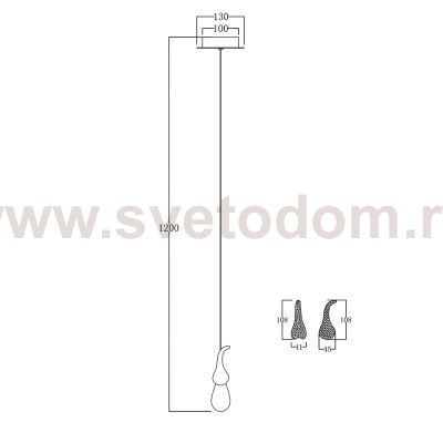 Подвесной светильник OMG07287-1 C2 gold OMG07287-1 C2 gold Delight